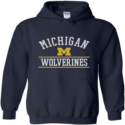AH1161 - Michigan Wolverines Mesh Arch Hoodie - X-Large - Navy