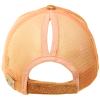 C.C Kids 2-7 Ponytail Messy Buns Ponycaps Baseball Visor Cap Hat Glitter Rose Gold view 2
