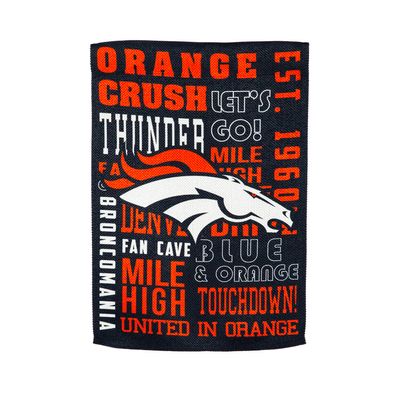 Denver Broncos Fan Rules House Flag - 28 x 44 Inches