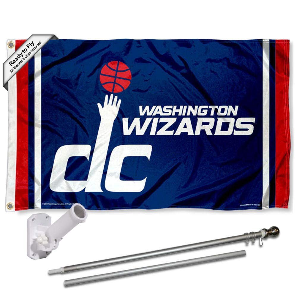 Washington Wizards Flag Pole and Bracket Set