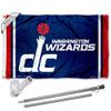 Washington Wizards Flag Pole and Bracket Set view 1