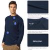 baleaf Men's UPF 50+ Sun Protection Shirts Long Sleeve 01-Dark Blue XL view 3