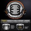 OutdoorMaster Skateboard Cycling Helmet - Two Removable Liners Ventilation Multi-Sport Scooter Roller Skate Inline Skating for Kids, Youth & Adults - M - Orange view 3
