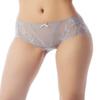 iB-iP Women's Underwear Sheer Lace See Through Light Mesh Transparent Hipster Panties, Size: 6, Light Grey view 2