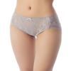 iB-iP Women's Underwear Sheer Lace See Through Light Mesh Transparent Hipster Panties, Size: 6, Light Grey view 4