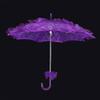 Fdit Bridal Lace Cotton Umbrella Parasol Costume for Wedding Parties Dancing Photography Prop(Purple) view 4
