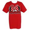 Disney Women's Minnie Mouse Grandma Bow Tee Shirt, Medium, Red view 1