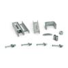 Sturdy Built (4) 8" Galvanized Vertical Bunk Bracket Kit for 1.5x3 Boat Trailer Cross Members view 1