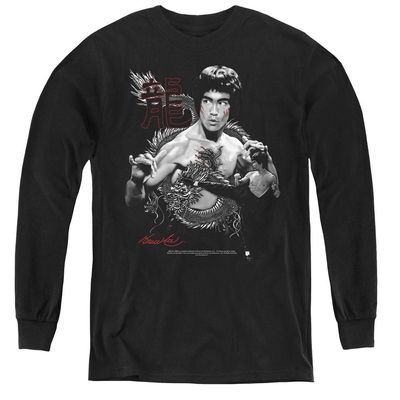Bruce Lee The Dragon Youth Long Sleeve T Shirt, Small Black