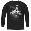 Bruce Lee The Dragon Youth Long Sleeve T Shirt, Small Black view 1