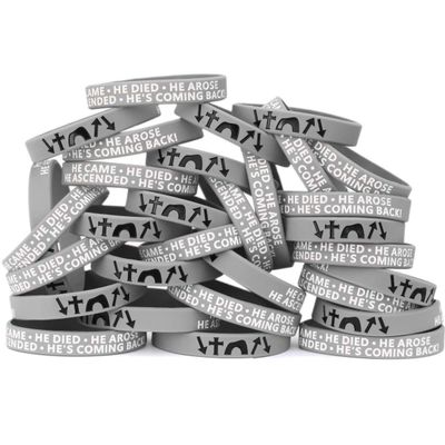 SayitBands Fifty (50) He Came Died Arose Ascended Coming Back Wristband Bracelets