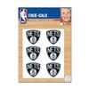 WinCraft NBA Brooklyn Nets Face Tattoos, Team Colors, One Size view 1