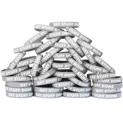 One Hundred (100) Get Stuff DOne (1) Wristbands