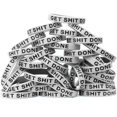 SayitBands Fifty (50) Get Shit Done Wristbands
