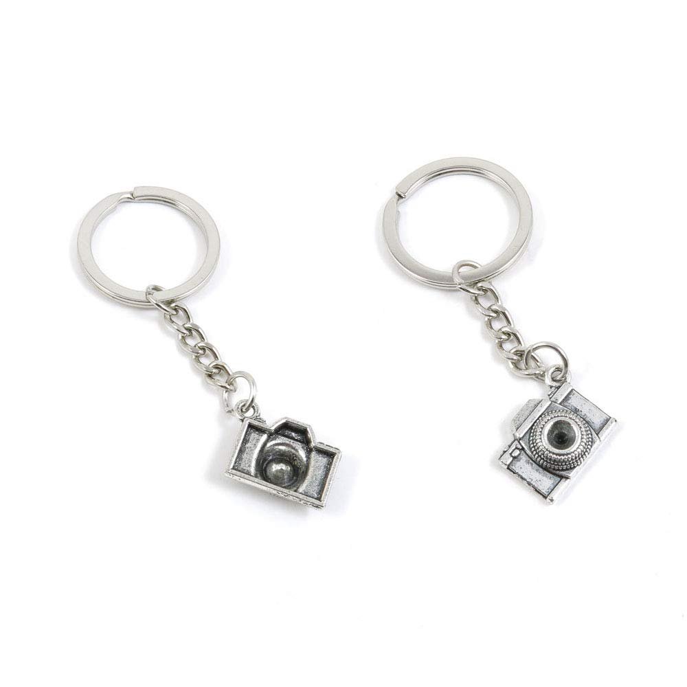 1 PCS Antique Silver Keyrings Keychains Key Ring Chains Tags Clasps H9QH0 Camera