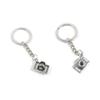 1 PCS Antique Silver Keyrings Keychains Key Ring Chains Tags Clasps H9QH0 Camera view 1