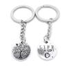 1 Item Metal Keychain Keyring Key Tags Chains Rings Jewelry Bag Charms DP5P1 Life String Tree Oak view 1
