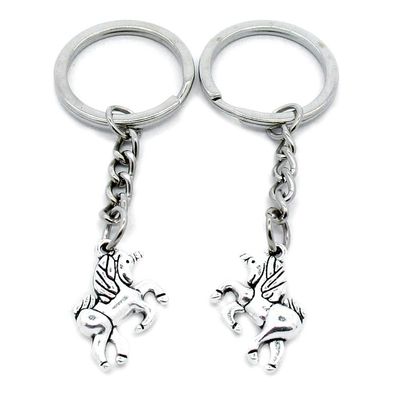 1 Item Metal Keychain Keyring Key Tags Chains Rings Jewelry Bag Charms I5HU2 Unicorn