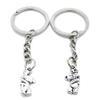 20 Items Metal Keychain Keyring Key Tags Chains Rings Jewelry Bag Charms B3NS7 Teddy Bear view 1
