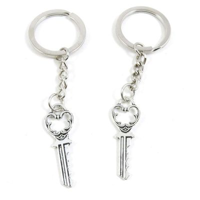 1 Item Metal Keychain Keyring Key Tags Chains Rings Jewelry Bag Charms F1NQ2 Skeleton Key