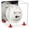 Better Display Cases Acrylic Volleyball Display Case with Mirror Case, Red Risers and Clear Base 9.75" X 9.75" X 9.75" (A027/B02) view 1