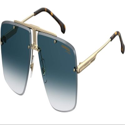 Carrera 1016/S Navigator Rimless Sunglasses, Women's Trendy Aviator Sunglasses with UV-Protective Lenses