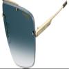 Carrera 1016/S Navigator Rimless Sunglasses, Women's Trendy Aviator Sunglasses with UV-Protective Lenses view 3