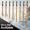 GSE Games & Sports Expert Gym Sisal Climbing Rope, Heavy Workout Rope for Indoor/Outdoor Workouts, Great for Climbing Exercises, Strength Training - 30 Feet view 2
