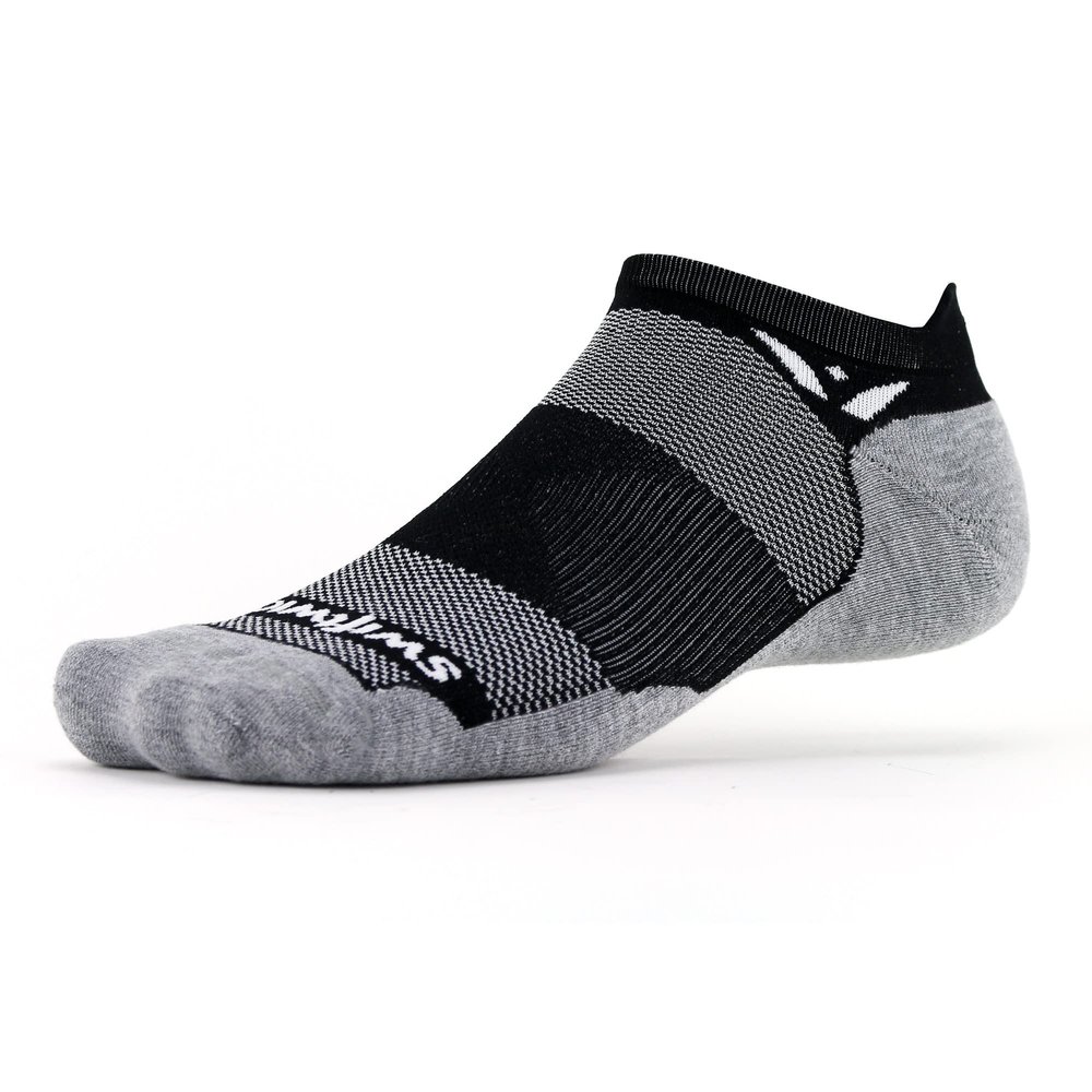 Swiftwick  MAXUS ZERO Tab Golf & Running Socks, Maximum Cushion, Mens & Womens (Black, X-Large)