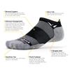 Swiftwick  MAXUS ZERO Tab Golf & Running Socks, Maximum Cushion, Mens & Womens (Black, X-Large) view 4