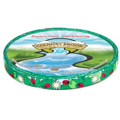 Country Brook Design - Ladybug Picnic Photo Quality Polyester (1/2 Inch, 50 Yards)