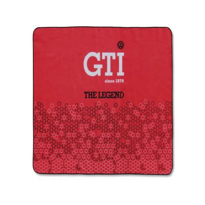 BRISA VW Collection - Volkswagen Picnic Cuddle Throw Blanket GTI (GTI The Legend/Red/200x150cm/59x78.7 in.)