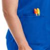Maevn Matrix Double V-Neck Scrub Top (X-Small, Royal Blue) view 3