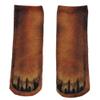 NOVELTY GIANT WWW.NOVELTYGIANT.COM 3D Animal Paw Feet Print Foot Crew Socks Elastic Hosiery (Adult, Dog) view 2