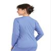 Maevn Matrix Round Neck Snap Button Scrub Jacket (Large, Ceil Blue) view 2