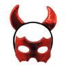 NOVELTY GIANT WWW.NOVELTYGIANT.COM Red Devil Horns Headband with Eye Mask 2 Pc Set view 1