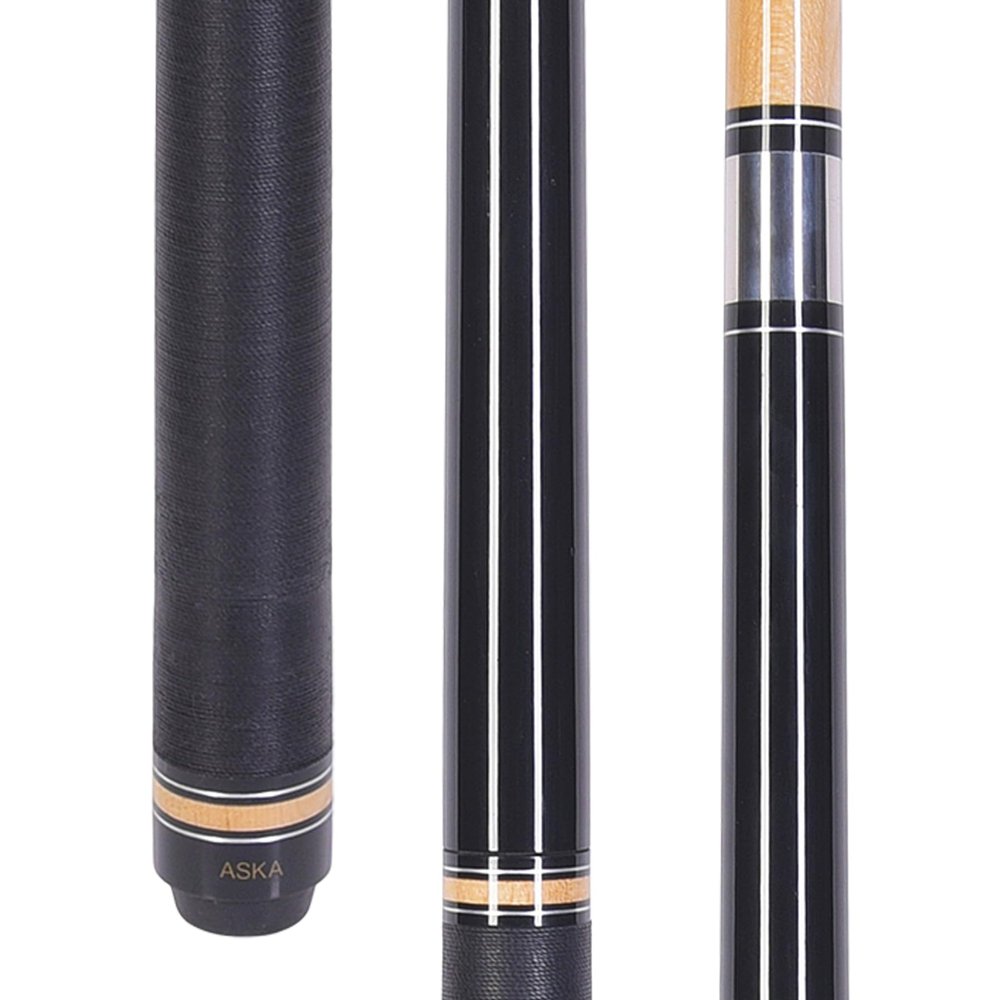 ASKA 28-Ounce Super Heavy Jump Break Cue Stick JBC Black, 3-Piece Jump/Break Cue