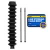 Five Oceans 8-inch Steering Cable Boot - Line Steering Cable Boot with 1-Inch Entrance End Opening and 3/8-Inch Exit End Opening - Molded Rubber - FO2045 view 1