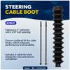 Five Oceans 8-inch Steering Cable Boot - Line Steering Cable Boot with 1-Inch Entrance End Opening and 3/8-Inch Exit End Opening - Molded Rubber - FO2045 view 3