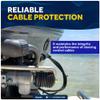 Five Oceans 8-inch Steering Cable Boot - Line Steering Cable Boot with 1-Inch Entrance End Opening and 3/8-Inch Exit End Opening - Molded Rubber - FO2045 view 4