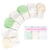 Anti-Scratch Baby Mittens - Pack of 7 Unisex Newborn Mitts - No Scratch Gloves for Boys and Girls - Cotton Gloves for Infants 0-6 Months Old with Laundry Bag (Medium - for 0-3 Months) view 1