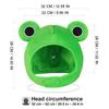 Amosfun Plush Frog Hat Adult, Funny Plush Animal Hat with Big Eyes, Cute Frog Costume Accessories for Adult, Kids Party Dress up Holiday Cosplay Costume (Green) view 4
