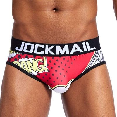 JOCKMAIL Sexy Men's Underwear - Fun Playful Printed Briefs & Shorts (XXL, 5)
