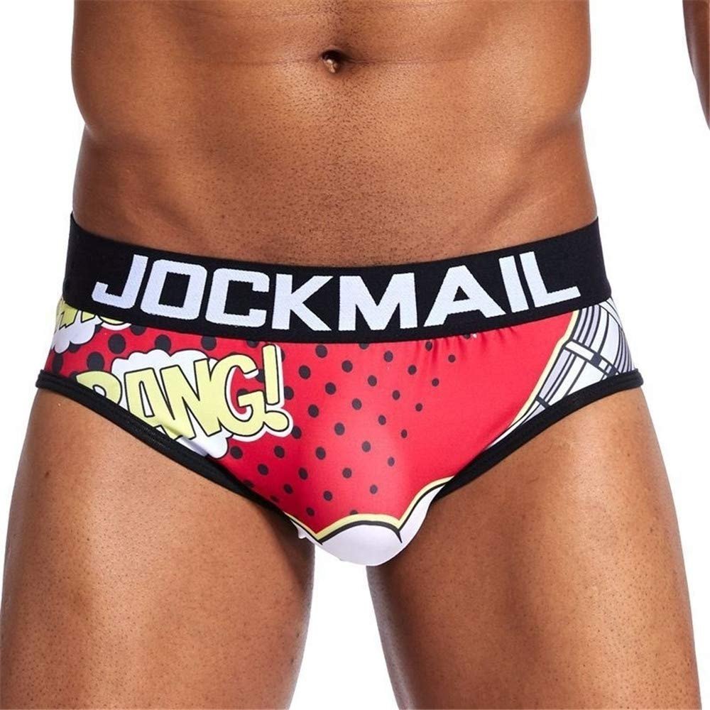 JOCKMAIL Sexy Men's Underwear - Fun Playful Printed Briefs & Shorts (XXL, 5)