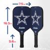 Franklin Sports Dallas Cowboys Pickleball Paddle - Pickleball X - Polypropylene Core, Team Logo - NFL Official Licensed Product view 2