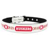Gamewear NCAA Nebraska Cornhuskers Pet CollarClassic Baseball Leather Small, Multicolor, Small view 1