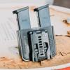 OWB Double Mag Pouch for Glock 17, 19, 22, 23 & More - USA Made - Signature Double Magazine Carrier with Tek-Lok Belt Attachment Clip by Blade-Tech Holsters view 4