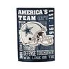 Dallas Cowboys Fan Rules House Flag - 28 x 44 Inches view 1