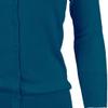 YEMAK Women's Knit Cardigan Sweater  3/4 Sleeve Crewneck Basic Classic Casual Button Down Soft Lightweight Knitted Top CO079-T.Blue-1X view 2