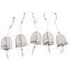 BESPORTBLE 5PCS Fishing Bait Cage Stainless Steel Lure Cage Bait Fishing Basket Feeder Holder Small Tackle view 1